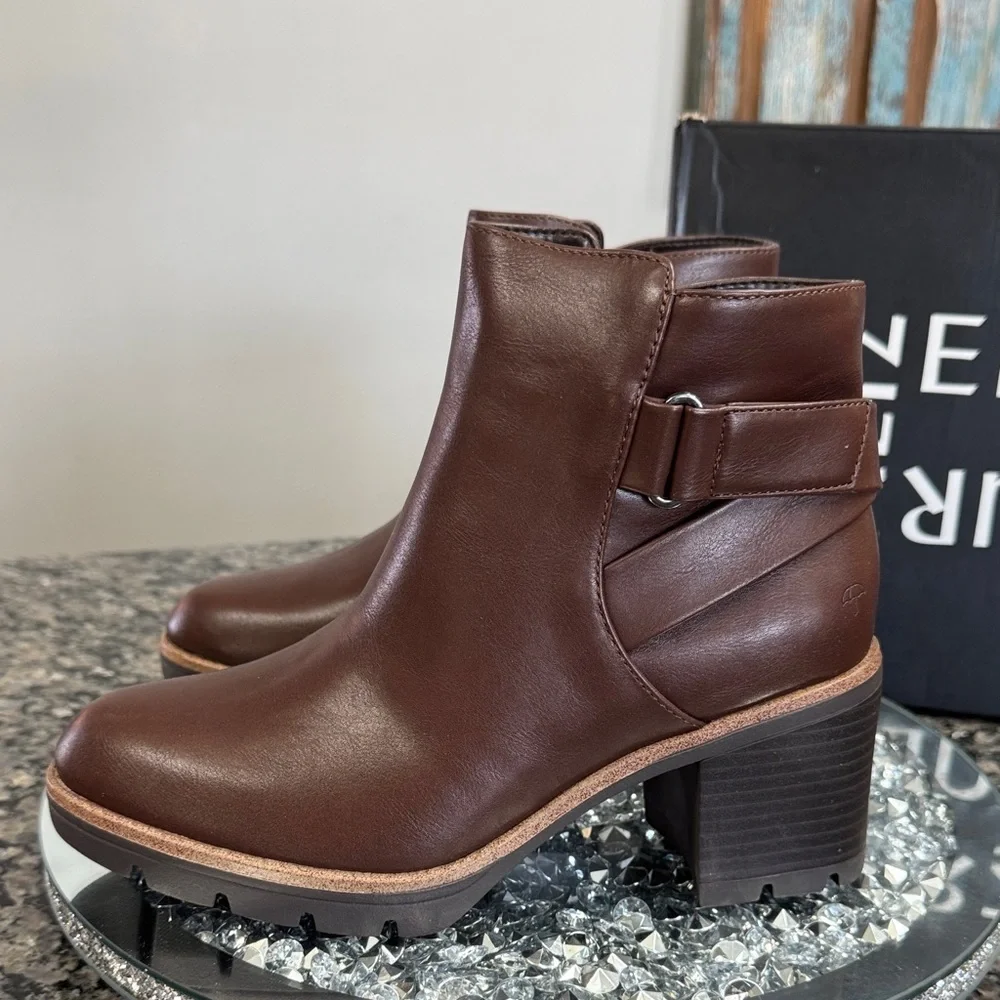 Naturalizer Dark Brown Ankle Booties